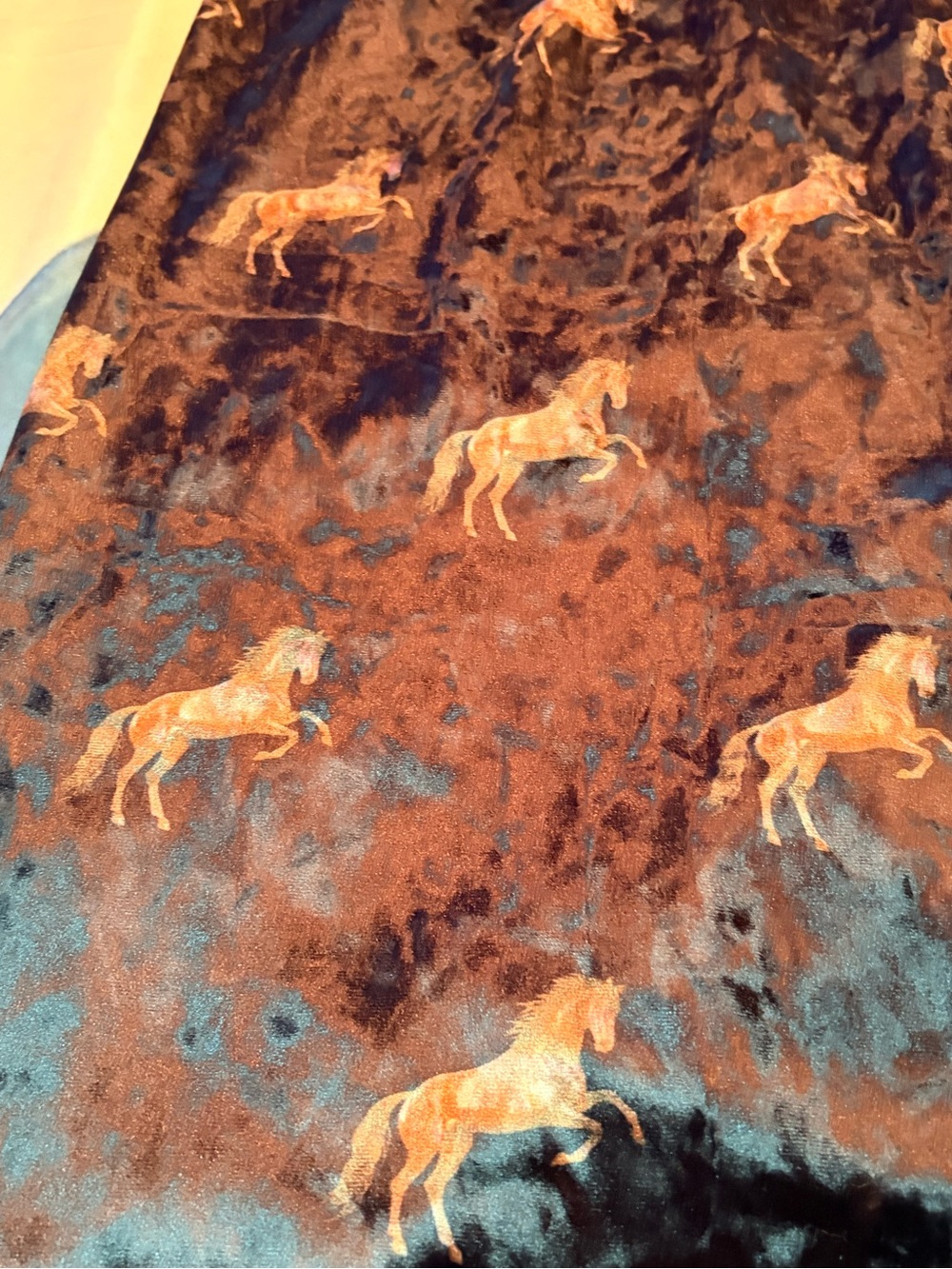 Modcloth Black Velvet Midi Skirt with Horse Print - Picture 8 of 8